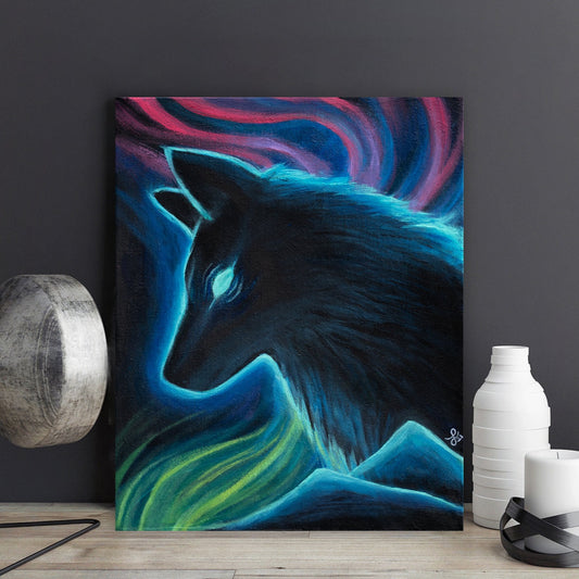 Dark Wolf - Peinture Originale