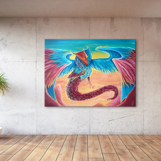 crystal spirit dragon painting artwork